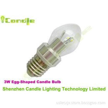 360 Degree Egg Shaped E10 E12 Dimmable Led Candle Light Bul